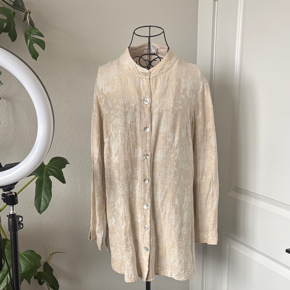 Soft Surroundings Tops - Soft Surroundings Lightweight Tunic/Top, NWOT, Size L, 55% Linen, 45% Rayon